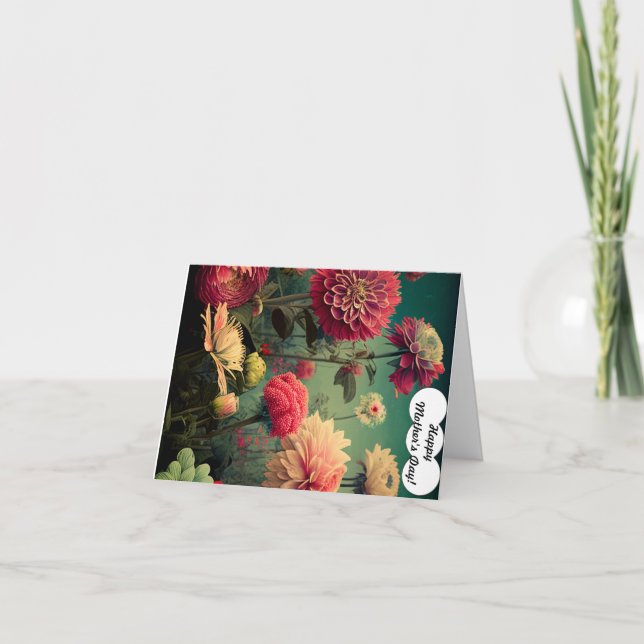 Tarjeta plegada del día de la madre (Anverso)