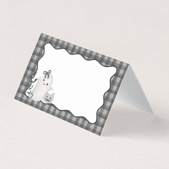 Tarjeta plegada del pequeño Fiesta fantasma de Gin (Anverso)