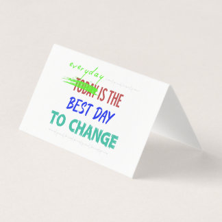 Tarjeta Plegada Día a Día Es El Mejor Día