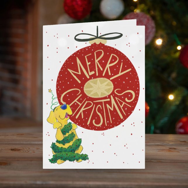 Tarjeta plegada divertida para árbol de Navidad de (Subido por el creador)