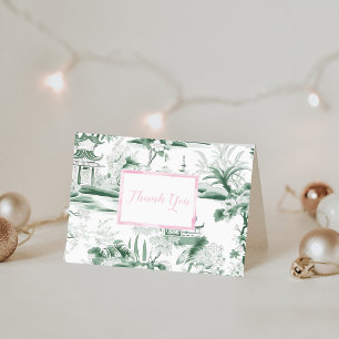 Tarjeta plegada Green Chinoiserie