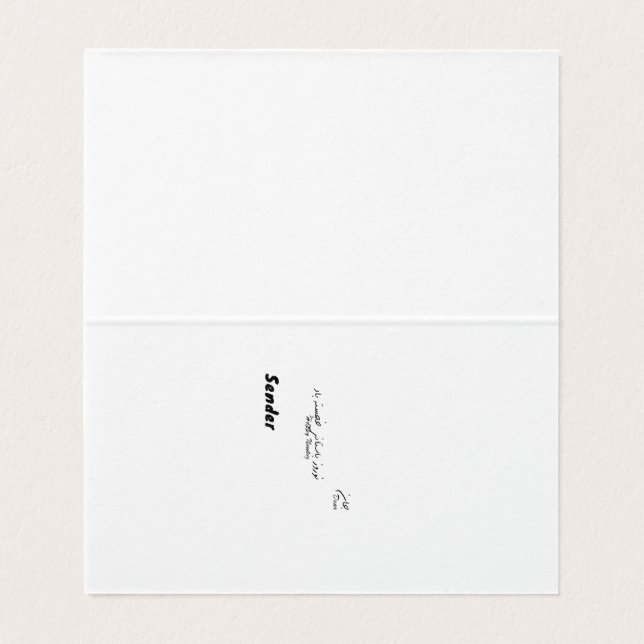 Tarjeta plegada Haji Firuz (Interior desplegado)