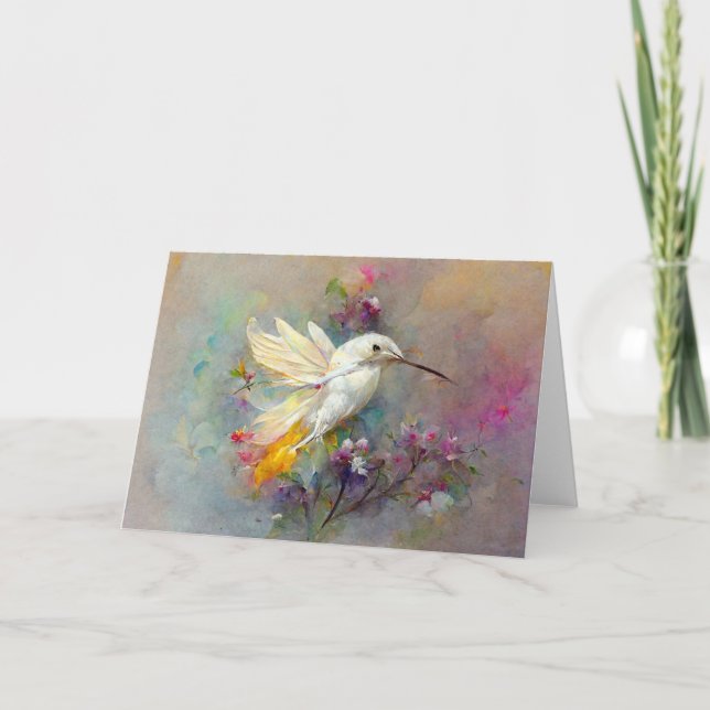 Tarjeta plegada Hummingbird 2 (Anverso)