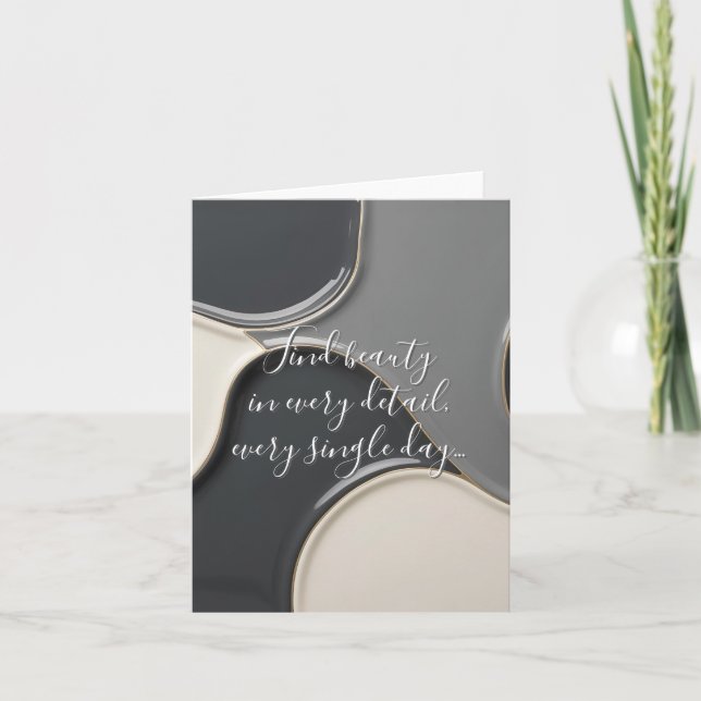 Tarjeta plegada multipropósito en un gráfico elega (Anverso)