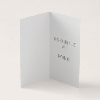 Tarjeta plegada - No binaria querida