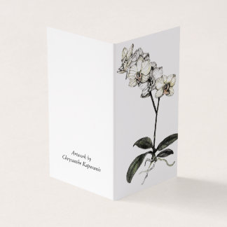 Tarjeta plegada_Orquídea botánica