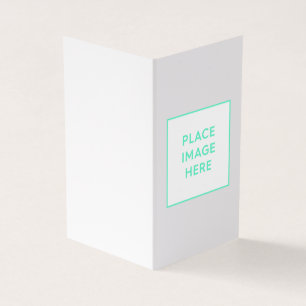 Tarjeta plegada, papel: semibrillante estándar