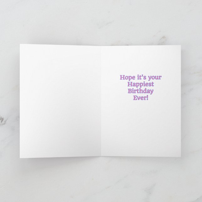 Tarjeta plegada para Chicas las 5 horas, los 7 día (Interior)