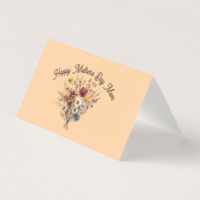 Tarjeta plegada para el día de la madre (Anverso)