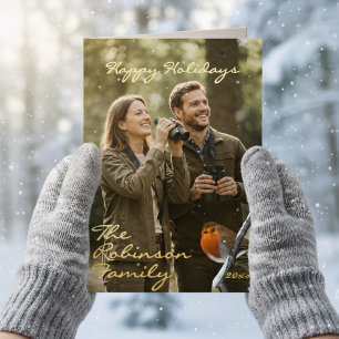 Tarjeta plegada para el Relieve metalizado de foto