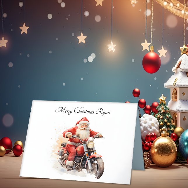 Tarjeta plegada para Navidades de motocicletas de  (Subido por el creador)