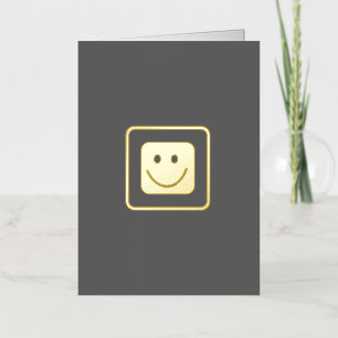 Tarjeta plegada Personalizado de sonrisa de Reliev