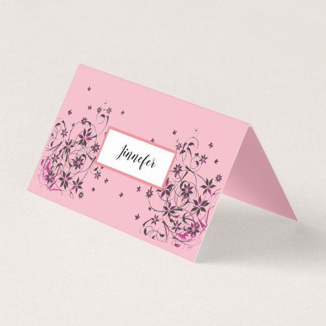 Tarjeta plegada plegada plegable plegable horizont (Anverso)