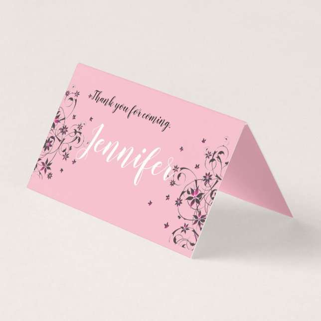 Tarjeta plegada plegada plegable plegable horizont (Anverso)