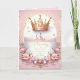 Tarjeta Plegada Princess