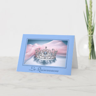 Tarjeta plegada Quinceanera