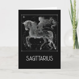 Tarjeta plegada Sagittarius Zodiac Constellation B
