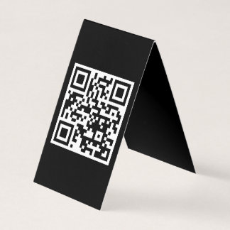 Tarjeta plegada vertical sólo con código QR