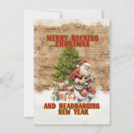 Tarjeta plegada vintage del rectángulo del balancí