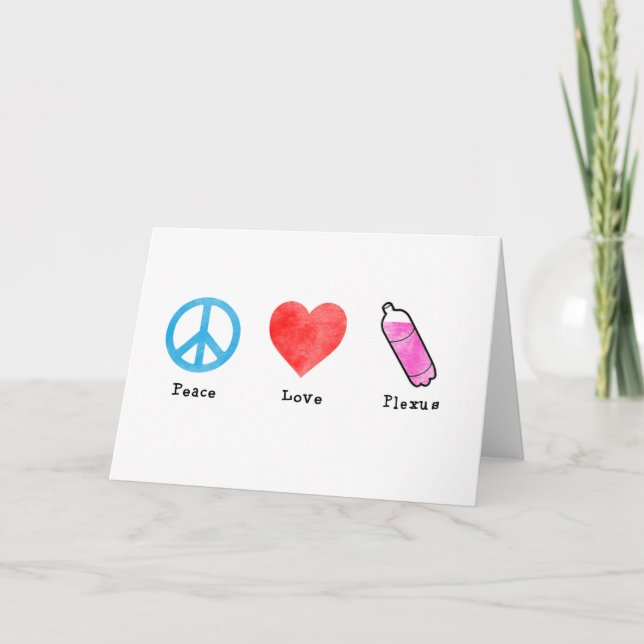 Tarjeta Plexus de amor por la paz (Anverso)