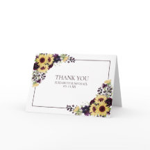 Plum Purple Sunflower Photo Boda Gracias
