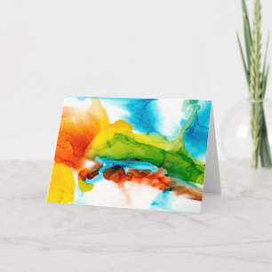 Tarjeta Pluma principal: acuarelas