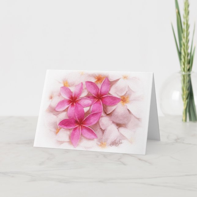 Tarjeta Plumeria (Anverso)