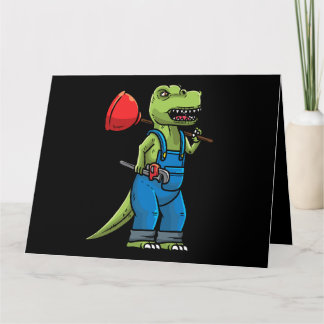 Tarjeta Plumero de dinosaurios