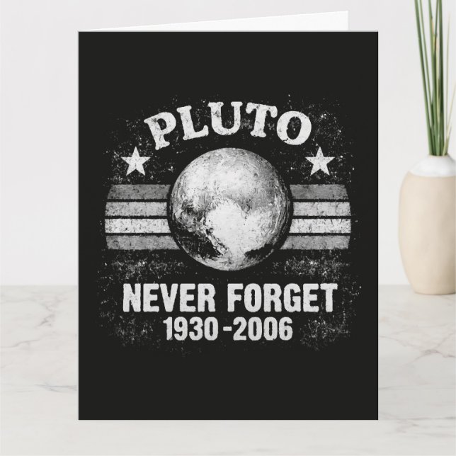 Tarjeta Plutón Nunca Olvides (Anverso)