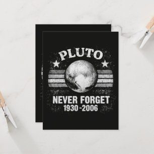 Tarjeta Plutón Nunca Olvides