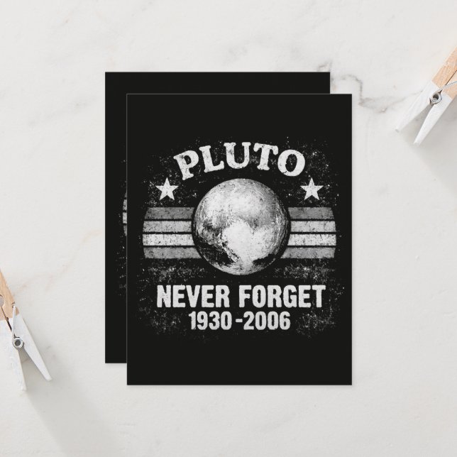Tarjeta Plutón Nunca Olvides (Anverso/Reverso In Situ)