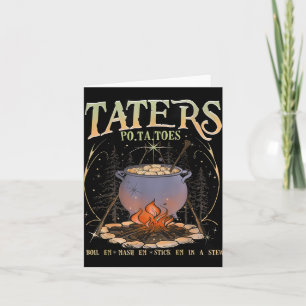 Tarjeta Po-ta-pie Taters Hervir Em Mash Em Stick Em En Un