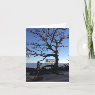 Tarjeta "poco" notecard azul