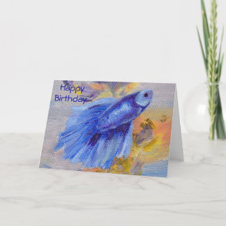 Tarjeta Pocos pescados azules de Betta
