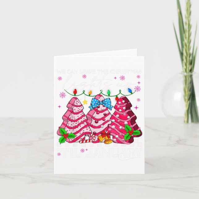 Tarjeta Podemos Dejar Las Luces De Los Navidades Hasta Ene (Anverso)