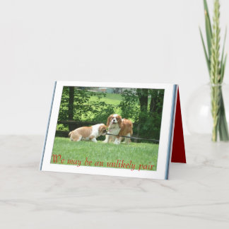 Tarjeta Podemos ser un par improbable