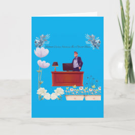 Tarjeta Poder del liderazgo azul