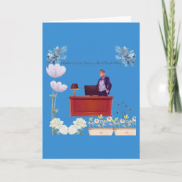 Tarjeta Poder del liderazgo cerúleo