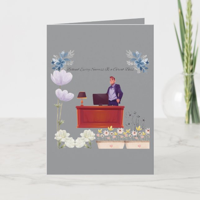 Tarjeta Poder del liderazgo gris (Anverso)