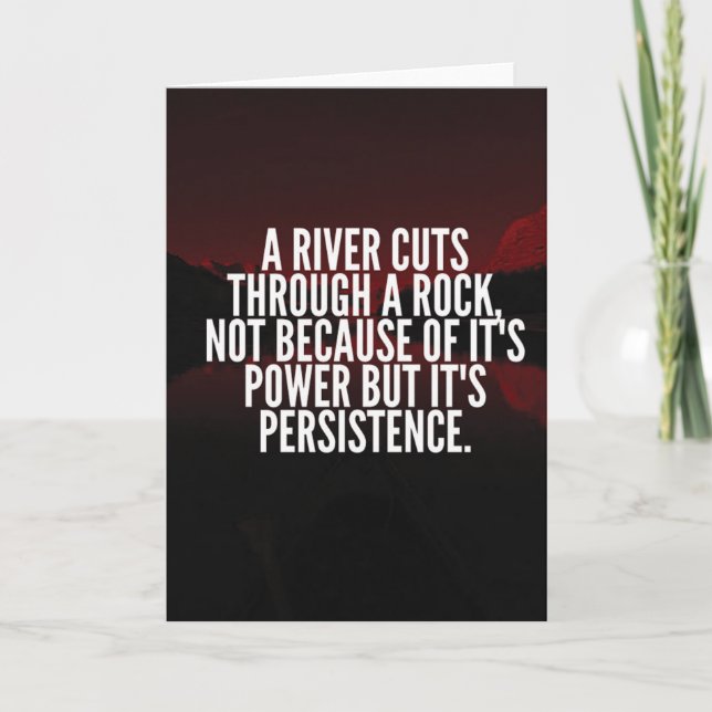 Tarjeta Poder y persistencia - Motivación (Anverso)