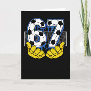 Tarjeta Poderosa energía de fútbol eléctrico número 67