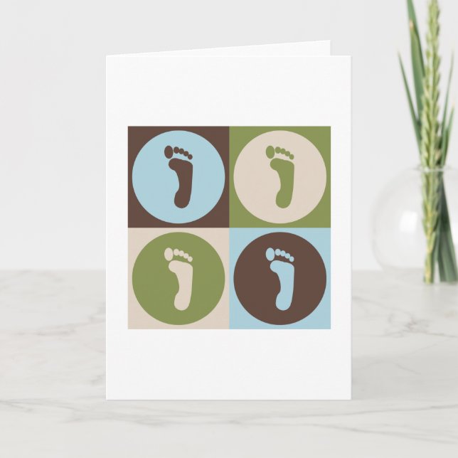 Tarjeta Podiatría de arte pop (Anverso)