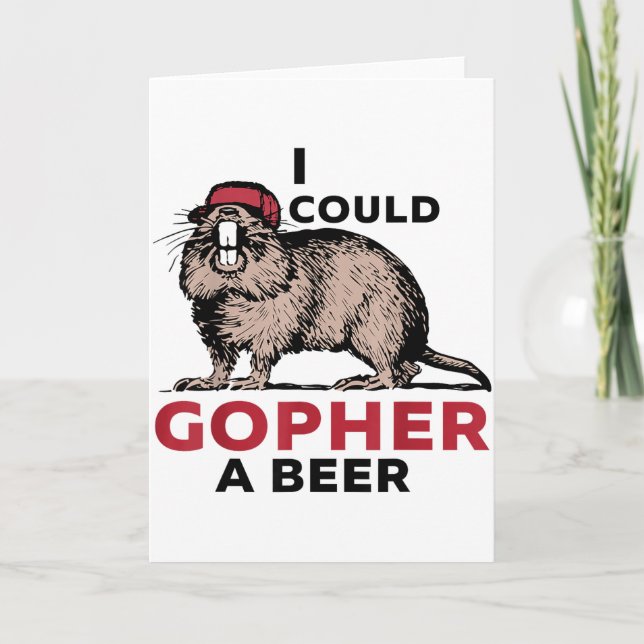 Tarjeta Podría Conseguir Una Cerveza  (Anverso)