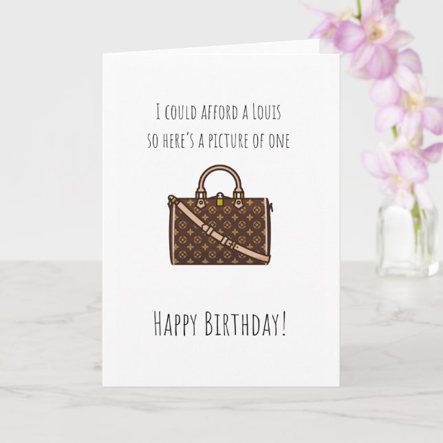 Tarjeta Podría permitirse un Louis (Orquídea)