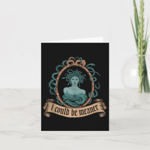 Tarjeta Podría ser Medusa, Halloween griego de mitología