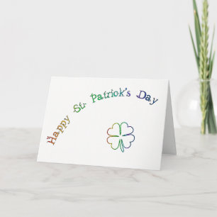 Tarjeta Poema-Arco iris irlandés de la bendición del día