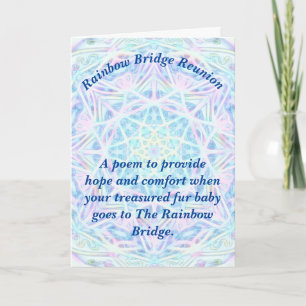 Tarjeta Poema: Confort Para La Pérdida De Mascotas; PBP, p