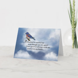 Tarjeta Poema conmemorativo de Bluebird