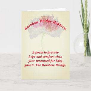 Tarjeta Poema: Consuelo por pérdida de Mascotas; FLST, dob