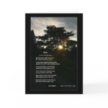 Poema de Joyce Kilmer Árboles para marco de 5x7 pl